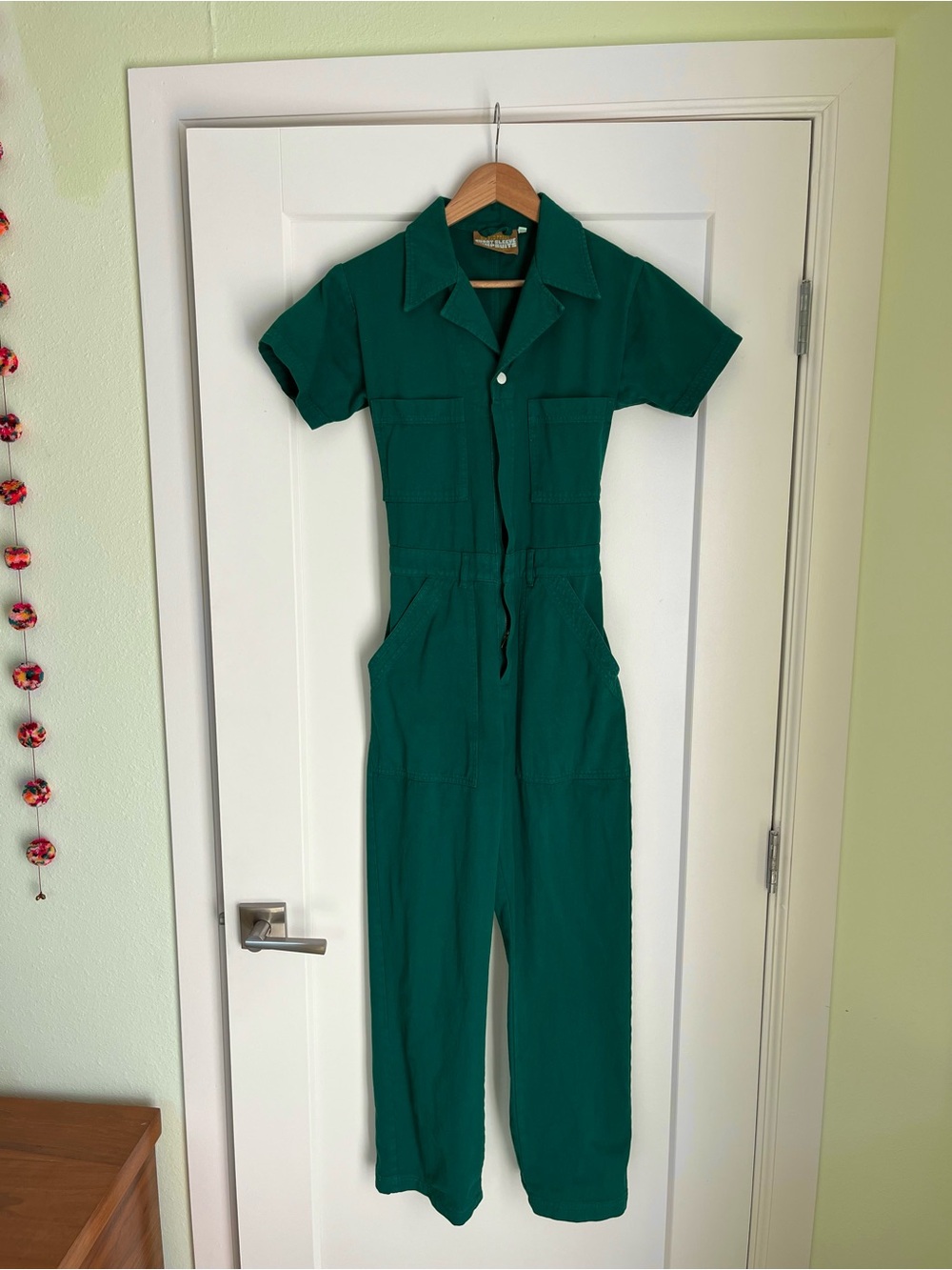 Short Sleeve Jumpsuit in Green